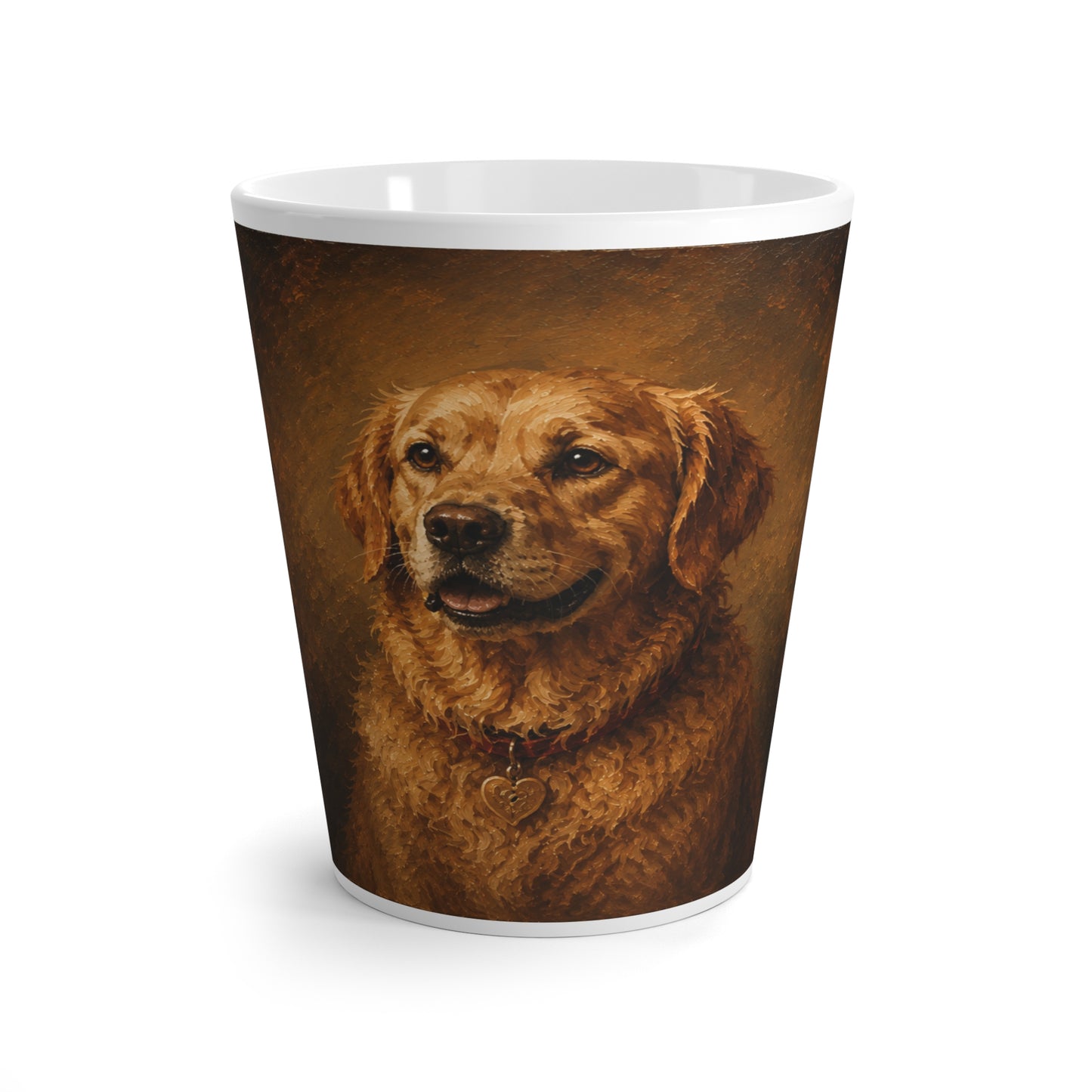 Custom Pet Renaissance Ceramic Latte Mug | Personalized Dog Coffee Cup