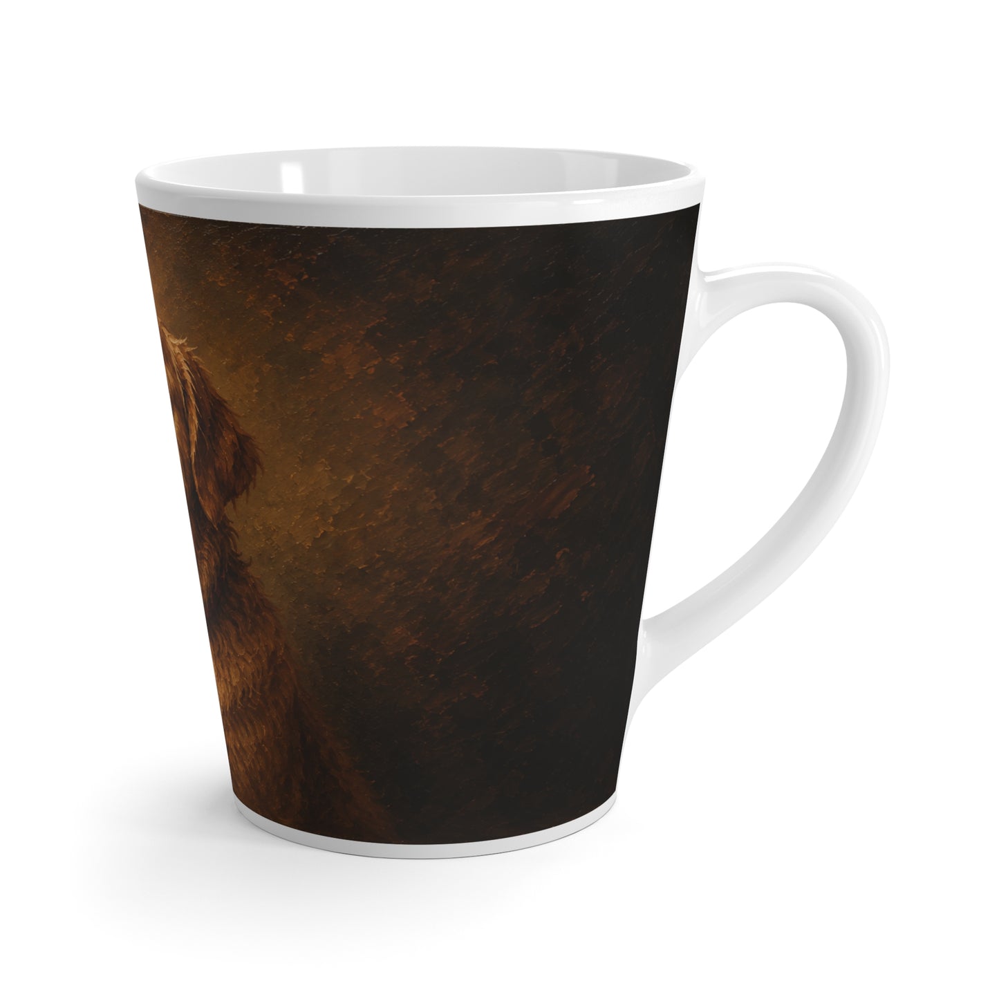 Custom Pet Renaissance Ceramic Latte Mug | Personalized Dog Coffee Cup