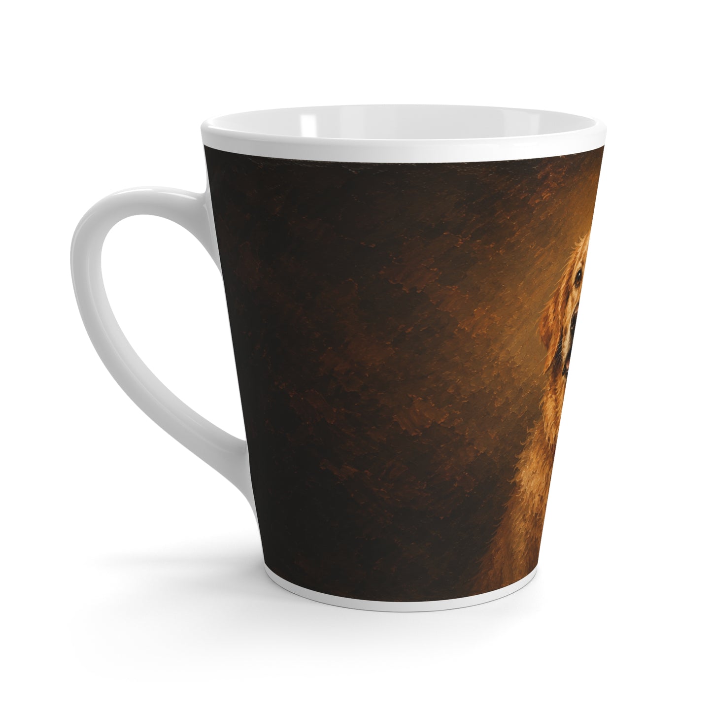 Custom Pet Renaissance Ceramic Latte Mug | Personalized Dog Coffee Cup
